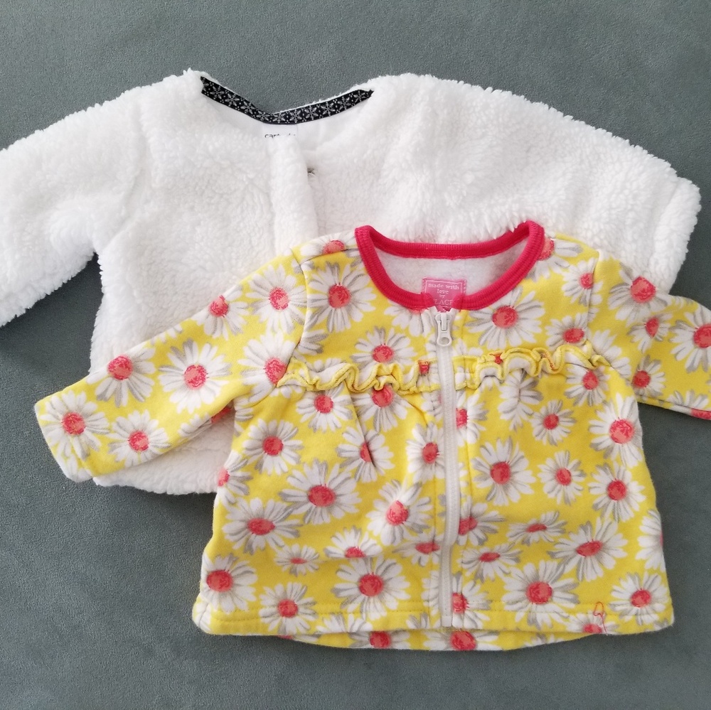 2 0-3 months girls jackets